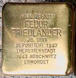 Stolperstein Fedor Friedländer