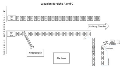 Lageplan Bereich A und C