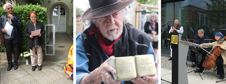 Stolpersteine für das Ehepaar Friedländer und für die Geschwister Löwenstein wurden am 7. Mai 2025 verlegt